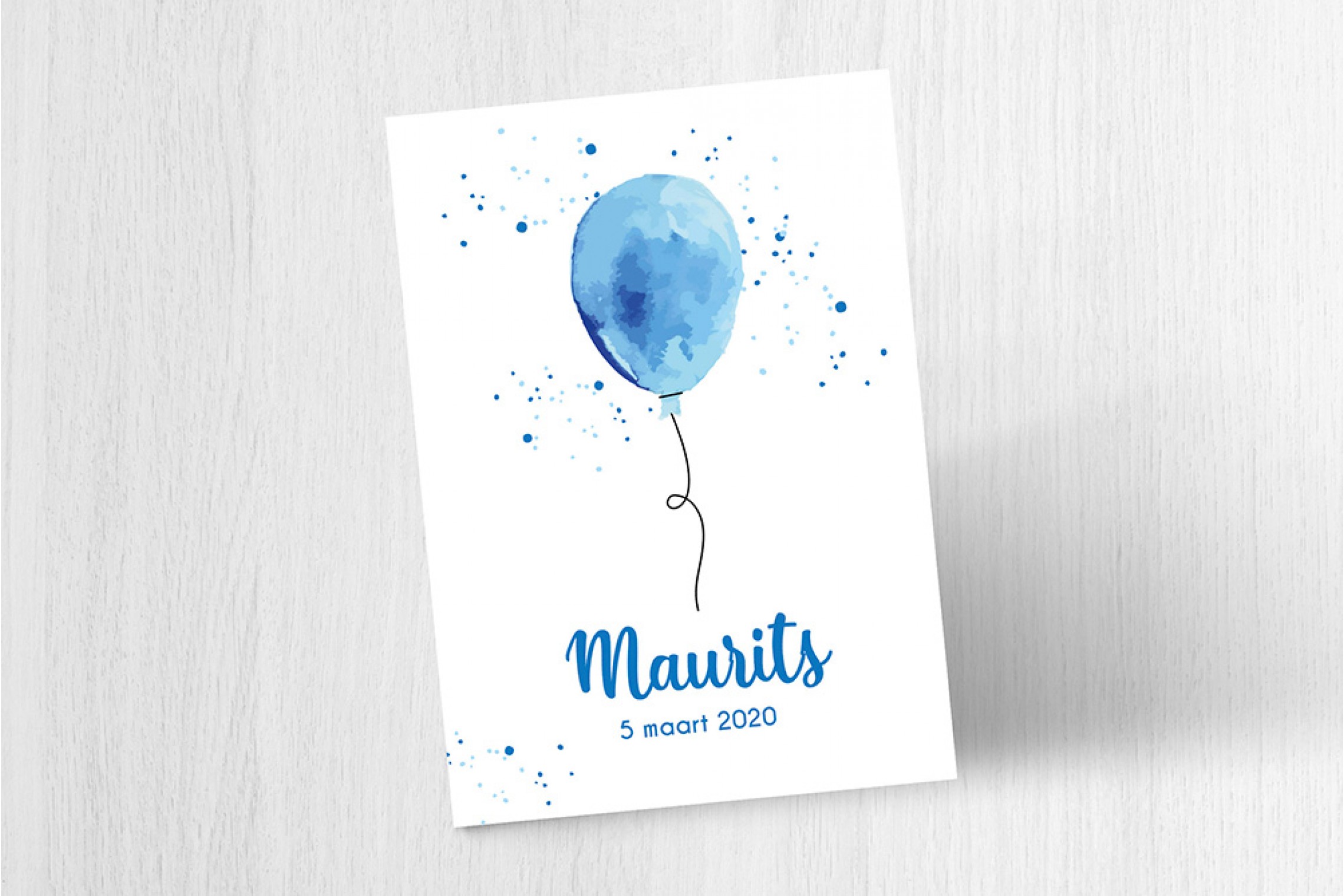 Blauwe ballon